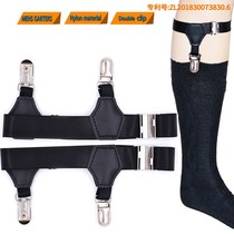 Garter clamp leg ring male and female midline socks garter dress metal punk calf temptation Universal Men non-slip