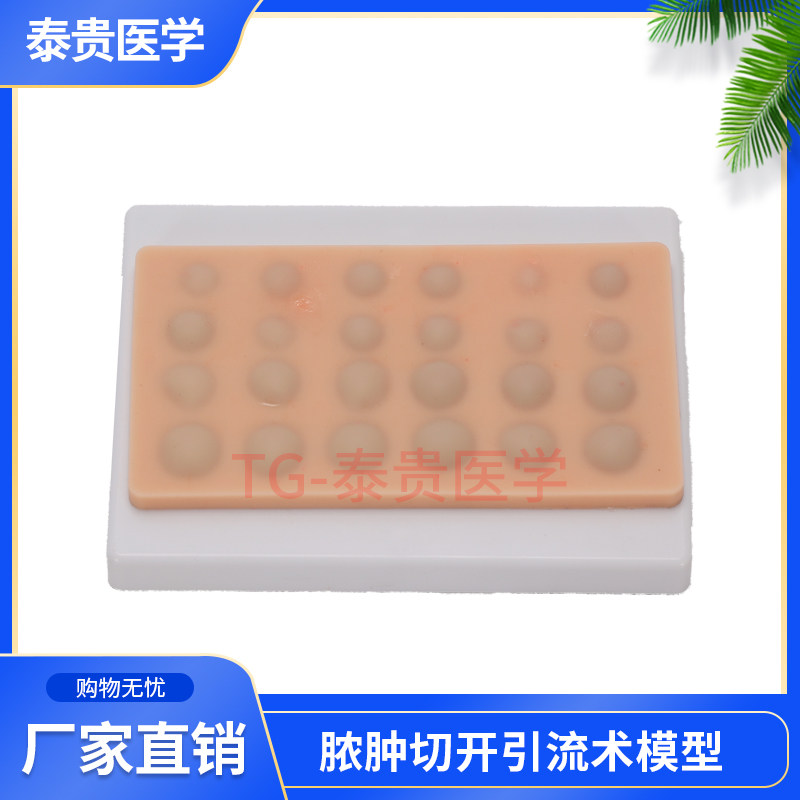 LV5-4脓肿切开引流术模型鉴别诊断模块清创消毒处理术后操作练习