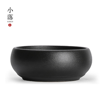 Day Style Zen tea cleaning minimalist home Ceramics Small Horn Retro Pen Wash Water Spittoon Wash Cup Wash Kutian Tea Furniture Accessories