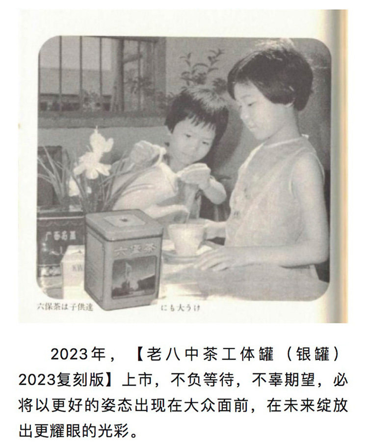 药都八方 中茶  六堡老八中 工体银罐 特级四年陈化 2023复刻版 窖藏六堡黑茶 250g