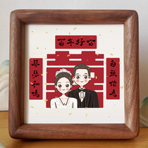 Wedding gifts niche high-end customized desktop photo frame ornaments for the newlyweds wedding room decorations for the bride and groom