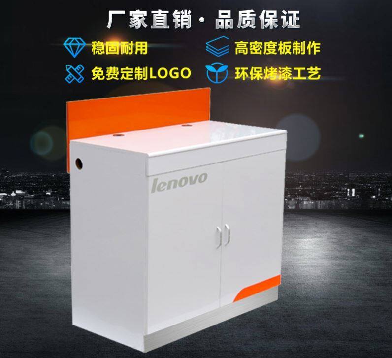 Baking Varnish Counter Camera Tricombo Exhibition Cabinet Dell Booth Experience Desk Computer Display Cabinet Notebook Security