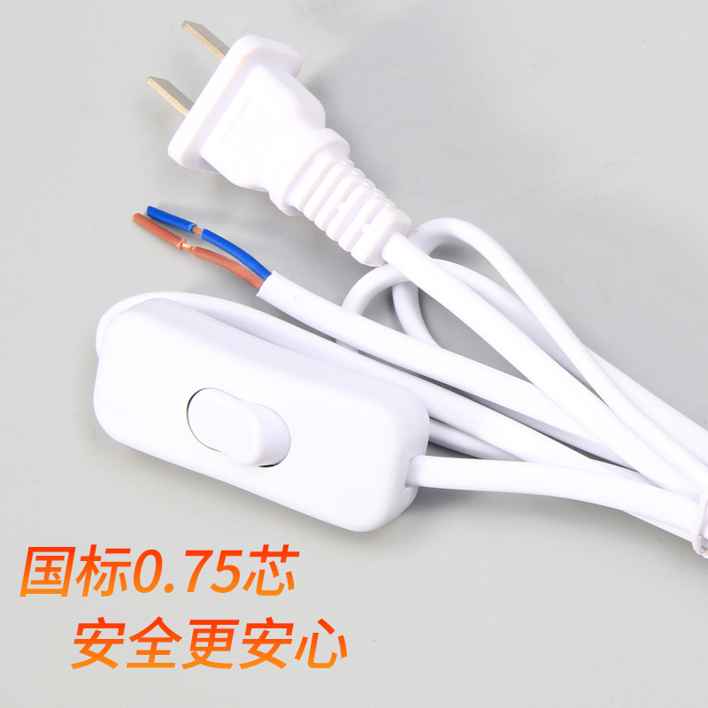 Lamp Switch Dimmer Power Supply with Wire Control Lamp Accessories Button Switch Plug Tip Floor Switch Light Cord
