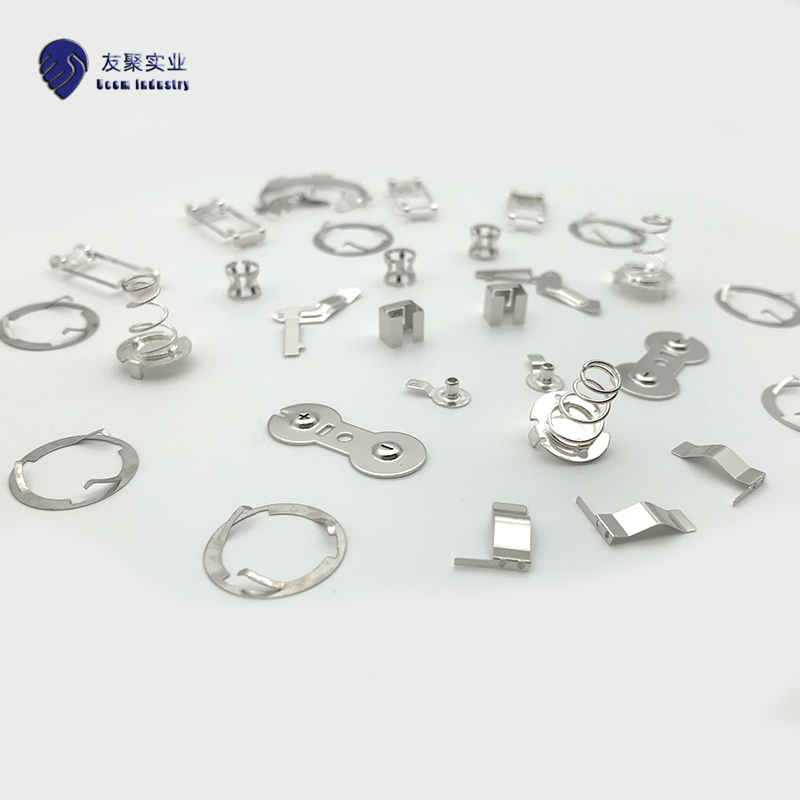 Manufacturer hardware flush press processing beryllium copper metal conductive gold plated contact point spring sheet contact sheet non-standard custom open mold