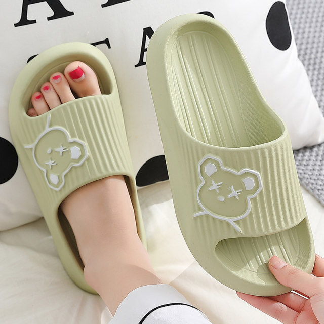 Slippers for women to wear outside in summer 2023 new style bathroom bath non-slip indoor home eva thick-soled slippers summer