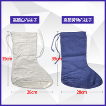 Labor shoes and rainshoes and rain boots dedicated cotton dual miner socks coal mine deposit low - cylinder warm footwear