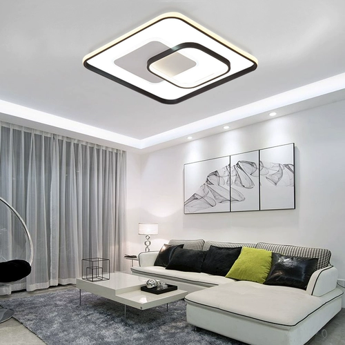 Комбинированный современный и минималистичный светодиодный потолочный светильник для гостиной, коллекция 2021
