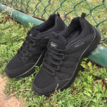 Work Training Shoes Men Super Light Breathable Summer Black Running Training Rubber Shoes Mesh Women Wear-proof Physical Education Emancipation Shoes