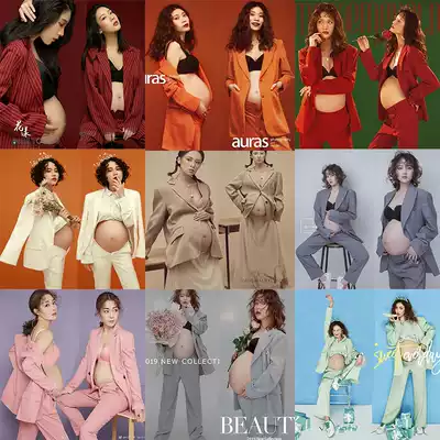 Pregnant women photography clothing new suit magazine Art Photo cover theme photo clothing Hong Kong style pregnant women Photo Clothing