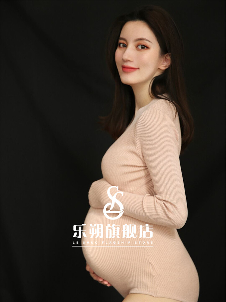 New pregnant women private room photo photography clothing pregnant mommy photo sexy V-neck sexy knitted maternity photo clothing