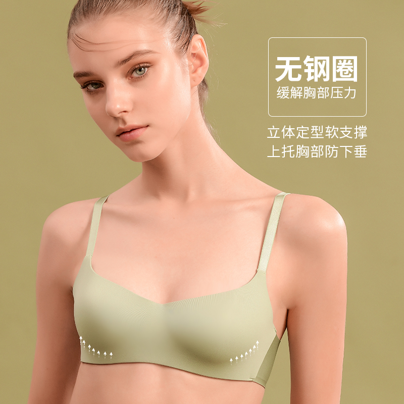 Trained underwear large bras small breast thin steelless ring bra in summer with breast receiving breast and gathering in female bras