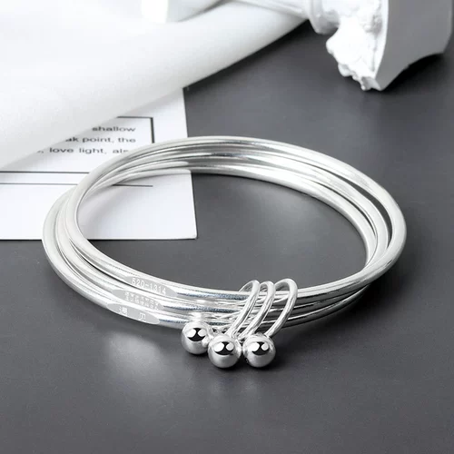 Аксессуар для влюбленных, подарочная коробка, серебряный серебряный браслет, цепочка, подарок на день рождения