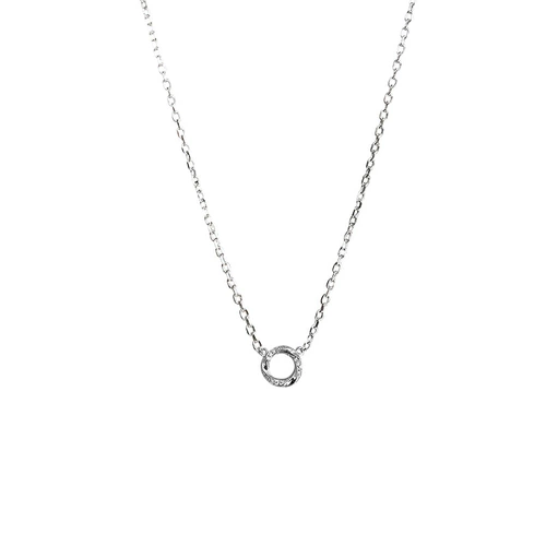 Кольцо, цепочка до ключиц, ретро подвеска, универсальное ожерелье, легкий роскошный стиль, простой и элегантный дизайн