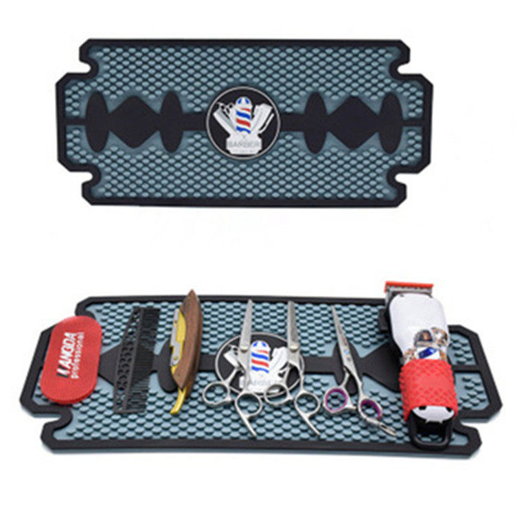 Hairdresser Hairdresser Scissor Electric Push Shipping Fixed Silicone Pad High-end Personality Trend