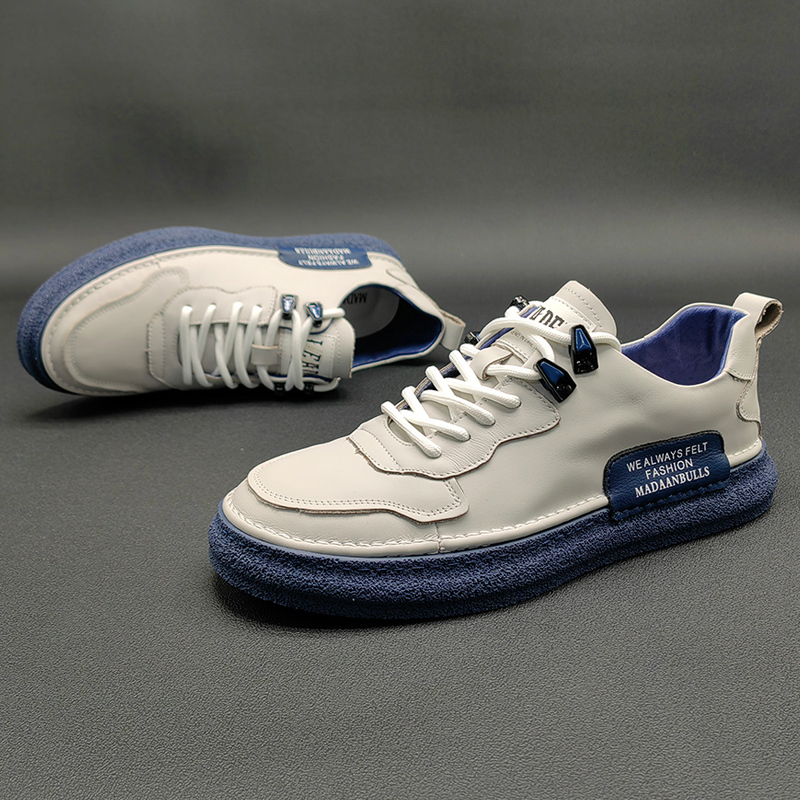 Genuine Leather Sneakers for Men, Autumn Breathable Versatile Shoes, Men's Casual Leather Shoes, Men's Shoes 2026 New Large Size White Shoes Genuine Leather Sneakers for Men, Autumn Breathable Versatile Shoes, Men's Casual Leather Shoes, Men's Shoes 2026 New Large Size White Shoes