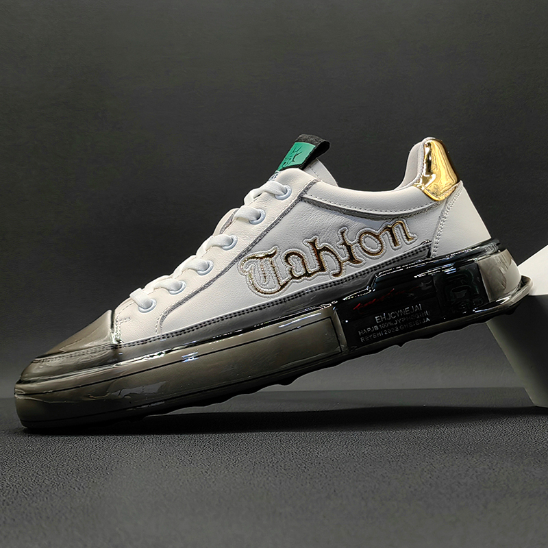 European Men's Shoes 2026 Summer New Rubber-Soled Shoes Men's Trendy Shoes First Layer Cowhide Breathable Men's Casual Sneakers European Men's Shoes 2026 Summer New Rubber-Soled Shoes Men's Trendy Shoes First Layer Cowhide Breathable Men's Casual Sneakers