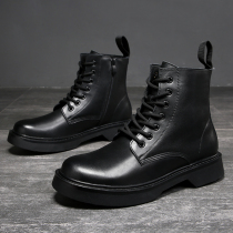 Martin Boots Male Tide Shoes Fall Plus Suede High Help Tooling Boots Inglén Wind 100 Hitch Short Boots Korean Version For Black Men Boots