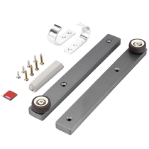 Tilted bookcase door flip-up built-in door one-pull track hidden folding door slide rail top-mounted hidden hardware accessories