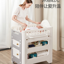 xh Leqin pull-out diaper table multi-functional baby care table two-in-one mat storage box diaper changing arrangement