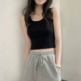 Летняя короткая майка топ, защитное белье, трикотажные бретели