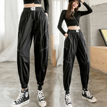 2020 new black bunches leggings pants women net red tightness waist casual pants 100 hitch slim 90% Harun pants