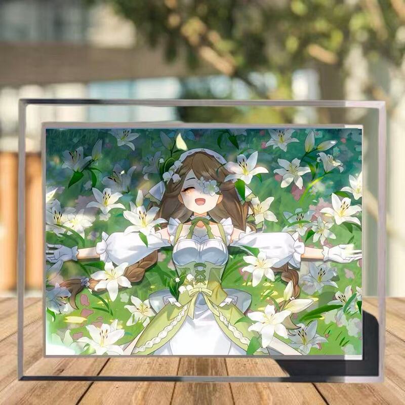 Crazy Nurse Heather Eggman Horror Night Chase Peripheral Crystal Glass Photo Frame Home Living Room Decoration Display Stand for Women Crazy Nurse Heather Eggman Horror Night Chase Peripheral Crystal Glass Photo Frame Home Living Room Decoration Display Stand for Women