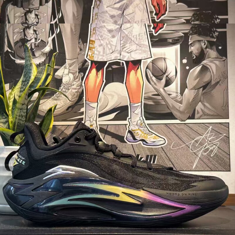 Anta Frenzy 7 Basketball Shoes for Men, Professional Wear-Resistant, Non-Slip, Supportive, Practical Low-Top Sports Shoes, Comfortable Court Shoes