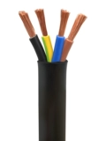 Национальная медная медная кабель RVV 2 3 4 Core 1.5 2,5 4 6 Fangs Outdoor Home Power Cable Soft защитный комплект