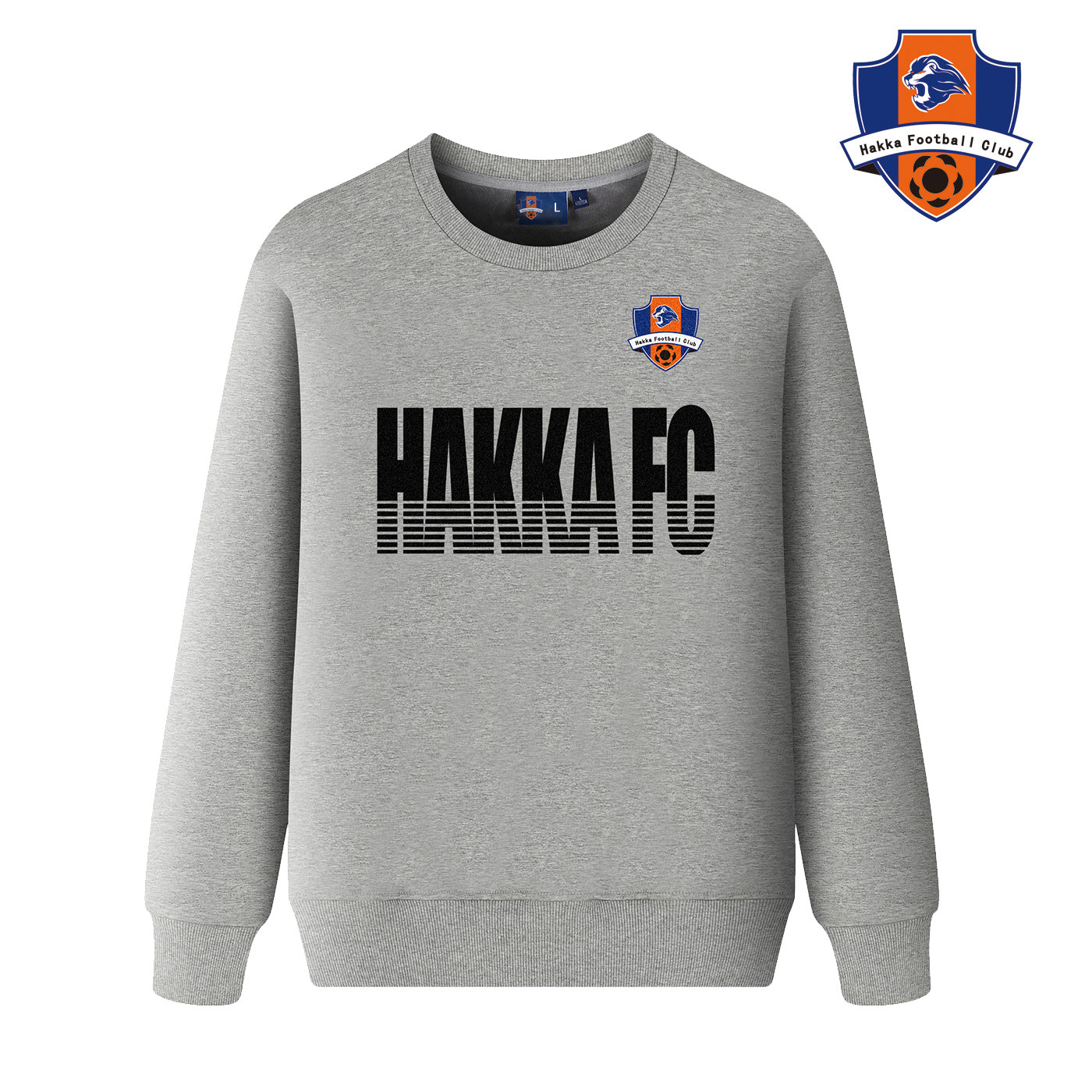 Mezhou Hakka Football Club 2021 Plus Velvet Front Print Concise Fashion