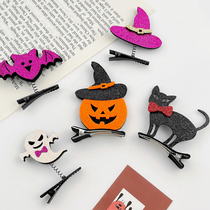 Halloween demon hairclip ghost festival children hair accessories cute pumpkin dress clip female edge clip jewelry bangs clip