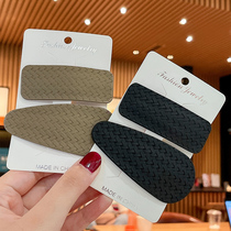South Korea New temperament simple woven leather BB clip hair accessories female banghai clip broken hair clip hair clip