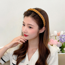 South Korea autumn and winter temperament twist woven hair hoop out non-slip hairpin hair bundle headdress 2021 New headband
