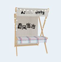 Booth Outdoor Scaffolding Swing Stall Show Solid Wood Making Bazaar Mobile Sales And Caravan Night Market Small Eating Stall Promotion Car