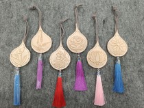 Customized leather carving pendant