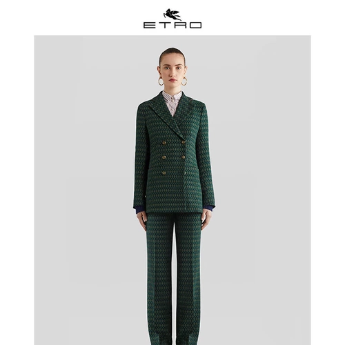 Etro/ai Chuo/2020 осень и зима Новая/Женская цветочная цветка двойная светящаяся куртка