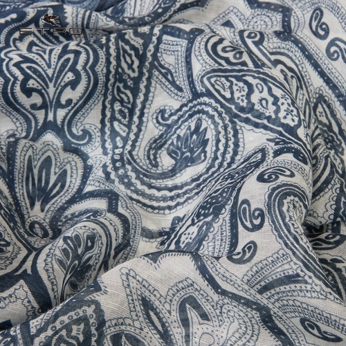 Etro/ai Chuo/2022 весна и лето Новые/Дамы смешанные льняные пейсли шарф