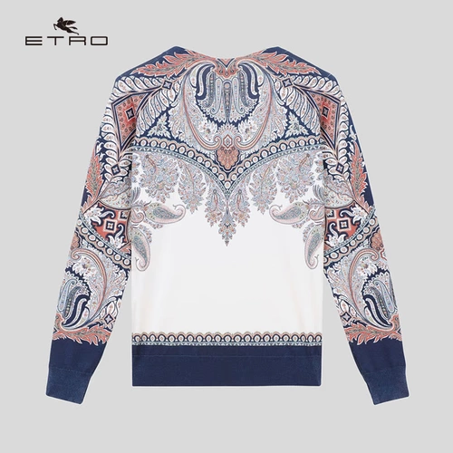 [Интересная установка -free] etro/ai chuo/2021 весна и лето Новая/Дама Pisri Pattern настоящая шелковая рубашка