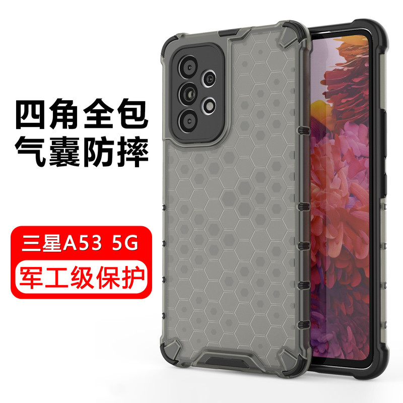 Suitable for Samsung A53 Phone Case with Four-Corner Airbag Anti-Drop A33 Protective Cover Galaxy Honeycomb Cooling A53 Semi-Transparent Lens Full Coverage A33 Creative New Model for Men and Women 5g Case Trendy Brand Suitable for Samsung A53 Phone Case with Four-Corner Airbag Anti-Drop A33 Protective Cover Galaxy Honeycomb Cooling A53 Semi-Transparent Lens Full Coverage A33 Creative New Model for Men and Women 5g Case Trendy Brand