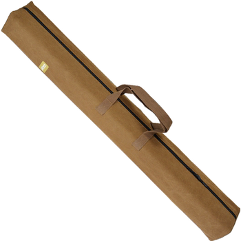 Gold fishing hook zipper canvas bag with large openings easy to get