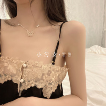 Small stains women Summer satin mosaic lace harness shorts Two sets of home Seductive seductive pyjamas