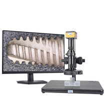 Omicroelectron microscopy HD Industrial measurement High-fold professional-grade bigfold ratio lens HDMI pick up electronic screen Industrial quality inspection cell phone maintenance look at brick-and-mortar cutter scratches appearance analysis