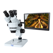 Omicrooptical Body View Microscope Industrial Electronics Mobile Phone Repair Professional Grade High Definition Digital with electronic screen photo-measuring PCB appearance detection stamping experimental anatomical special