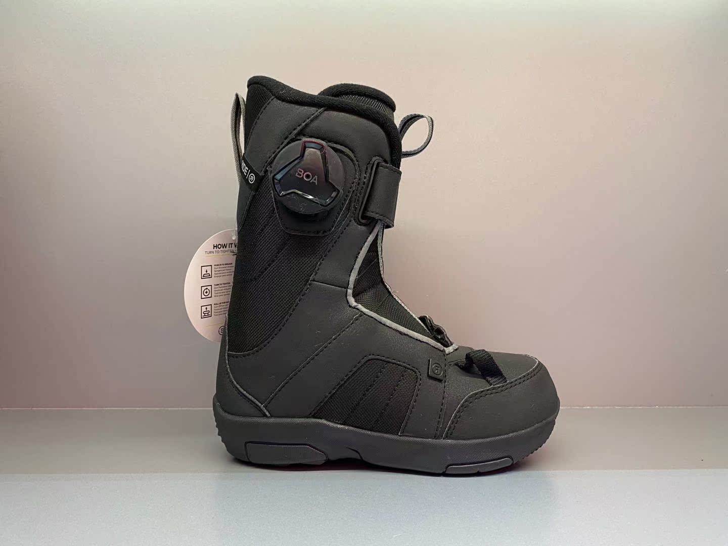 Uniboard Chengdu Limit RIDE Children Veneer Ski Shoes Steel Wire BOA All-around Convenient For Children Snow Boots