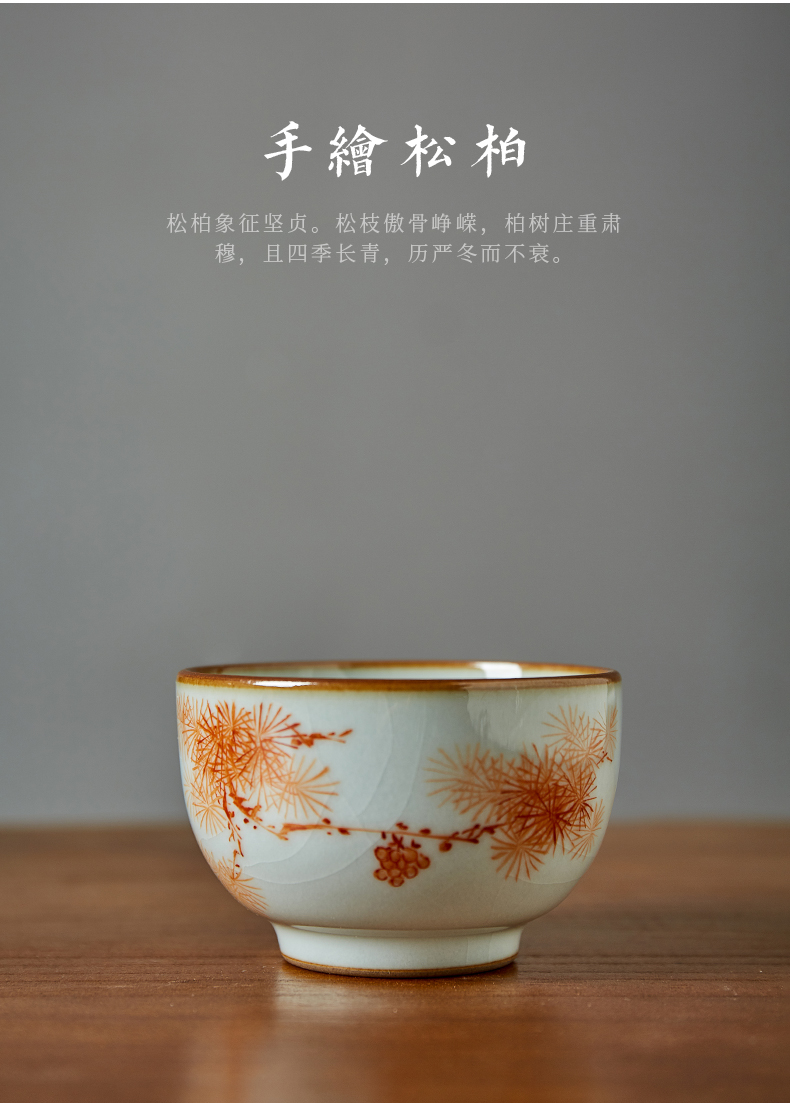 Shot incarnate your up hand - made kung fu tea cups of jingdezhen ceramic tea set personal sample tea cup masters cup single CPU