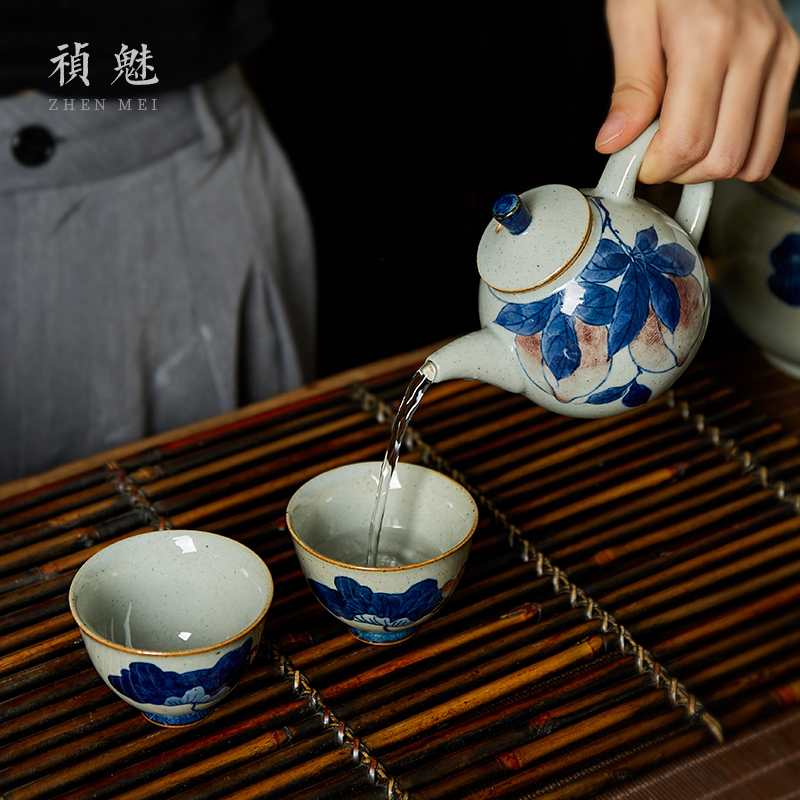 Shot incarnate the hand - made porcelain little teapot jingdezhen ceramic kung fu tea set household dipper filter teapot single pot