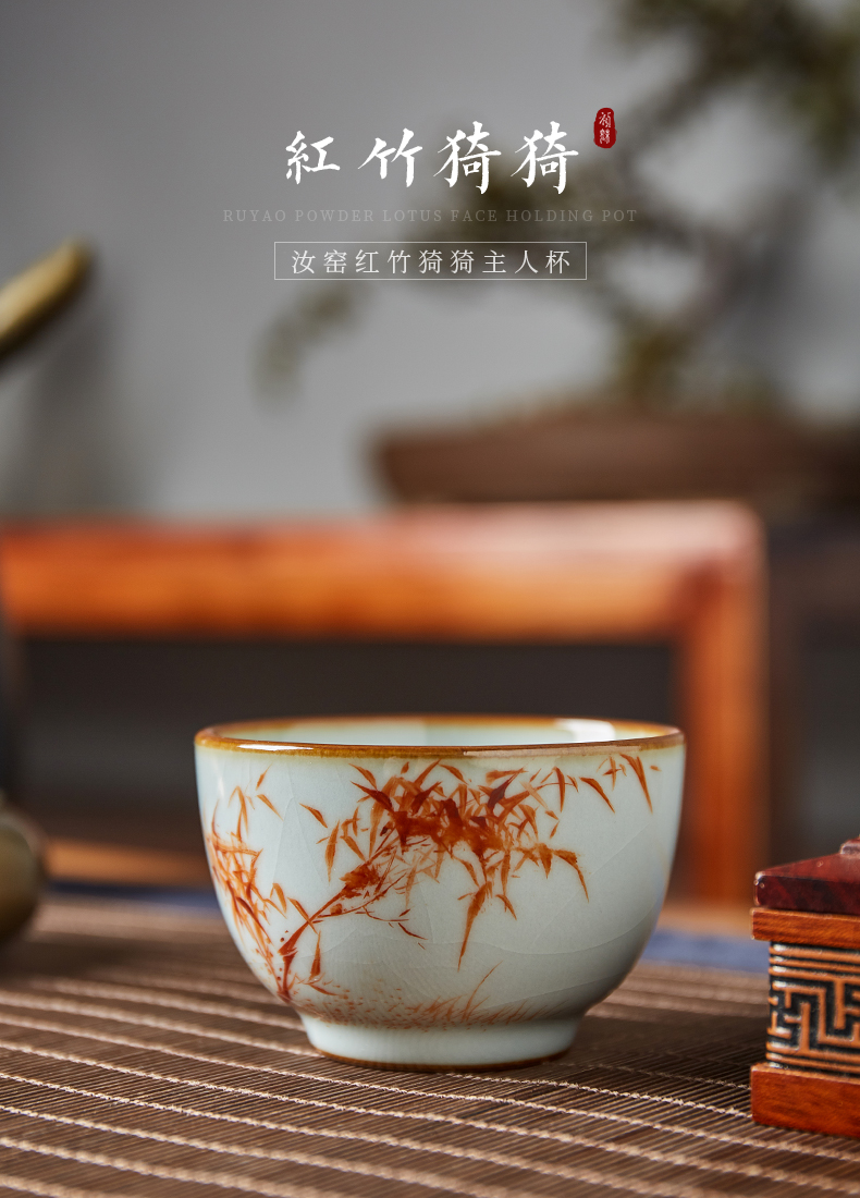 Shot incarnate your up hand - made open piece of jingdezhen ceramic cups kung fu tea can keep sample tea cup master cup single CPU