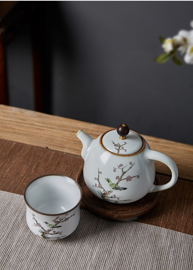 Shot incarnate your up hand - made open piece of jingdezhen ceramic teapot kung fu tea set for its ehrs household filter teapot single pot