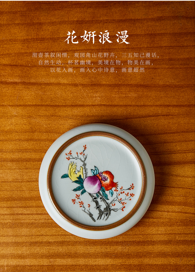 Shot incarnate your up hand - made sanduo lid saucer jingdezhen ceramic kung fu tea set fittings can have a cup of Joe