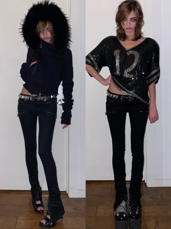 (Good Night) in Stock Rockrevival Black Low-Rise Stretch Coated Jeans (Good Night) in Stock Rockrevival Black Low-Rise Stretch Coated Jeans