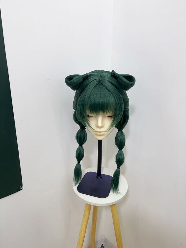 The Master's House Cat Medicine House Girl's Whisper Cosplay Fake Hair Rose Net Headpiece One-Piece Half-Tied Hair Finished Product